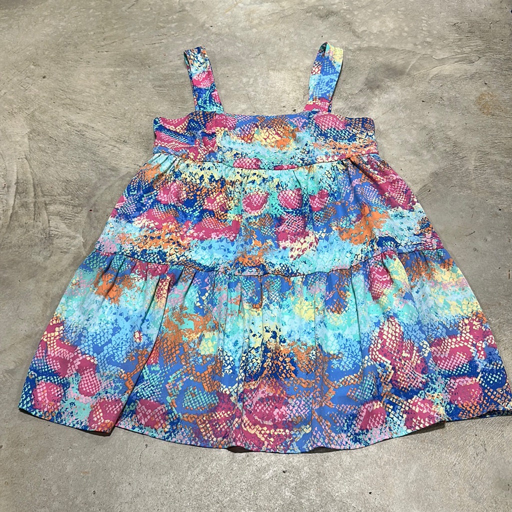 Adrienne Brand Multi Color Sun Dress  Size L  B57